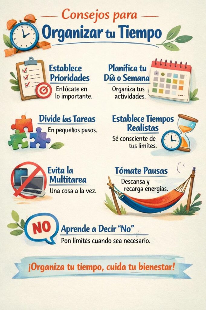 Organización del tiempo para una vida más saludable 1