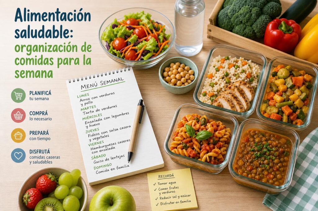 Cómo organizar las comidas de la semana y comer mejor sin complicarse 1