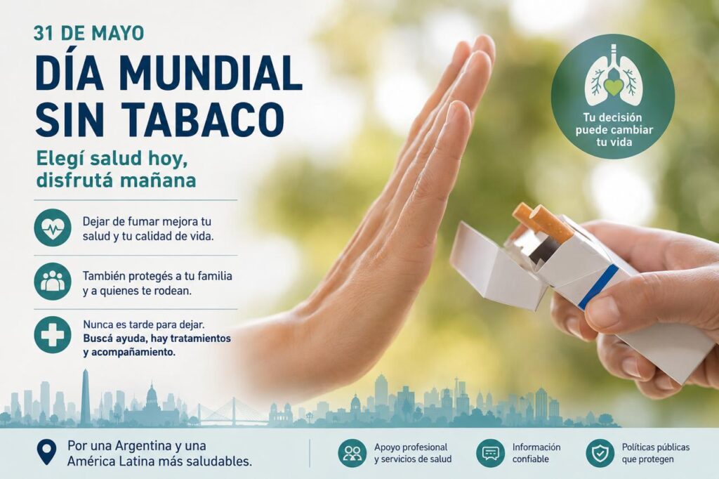 Día Mundial Sin Tabaco: una oportunidad para cuidar la salud 1