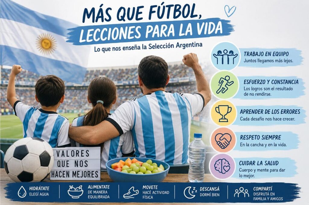 Lo que nos enseña la Selección Argentina: valores que también construyen salud 1